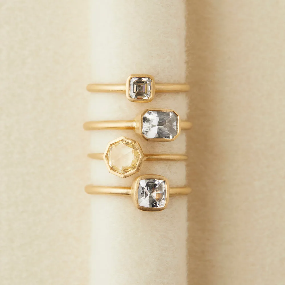 0.94 Carat One-of-a-Kind Emerald Cut Sapphire Ring | SR37-OOAK
