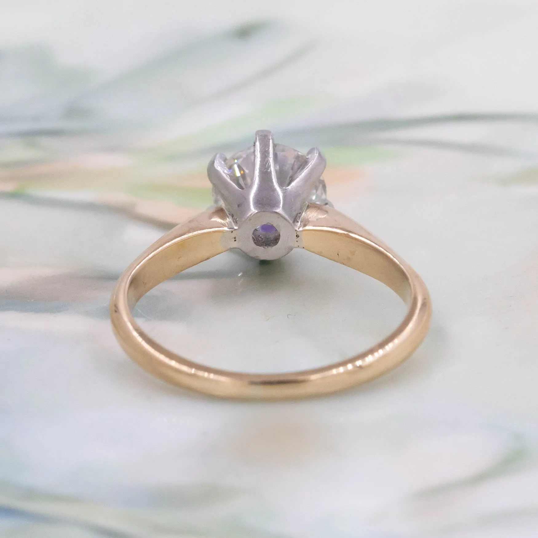 1.16 Carat Antique Diamond Six-Prong Solitaire c. 1920s