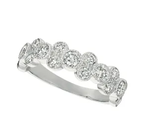 1.25 Carat Natural Diamond Ring G SI 14K White Gold