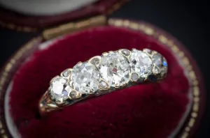 1.43CTW OLD MINE CUT DIAMOND BAND