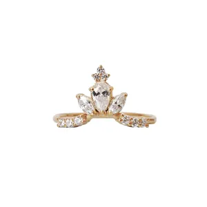 14K and 18K Venice Pear Marquise Ring