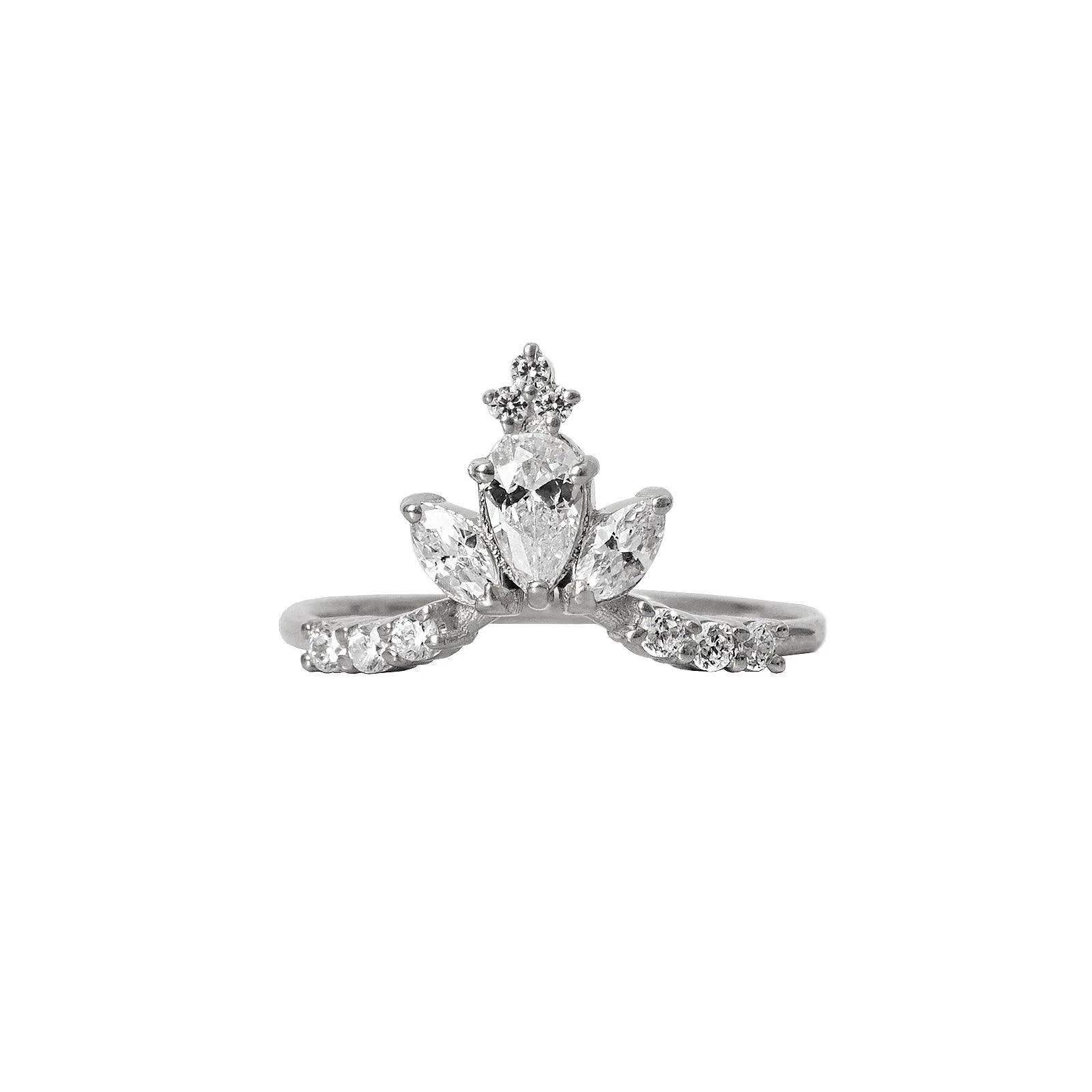 14K and 18K Venice Pear Marquise Ring