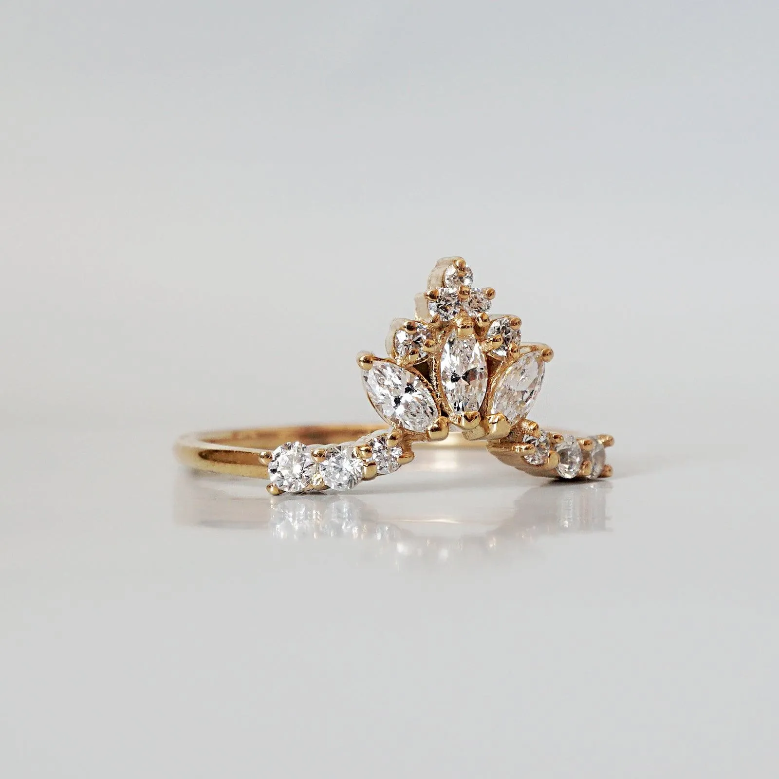 14K and 18K Winter Palace Marquise Ring