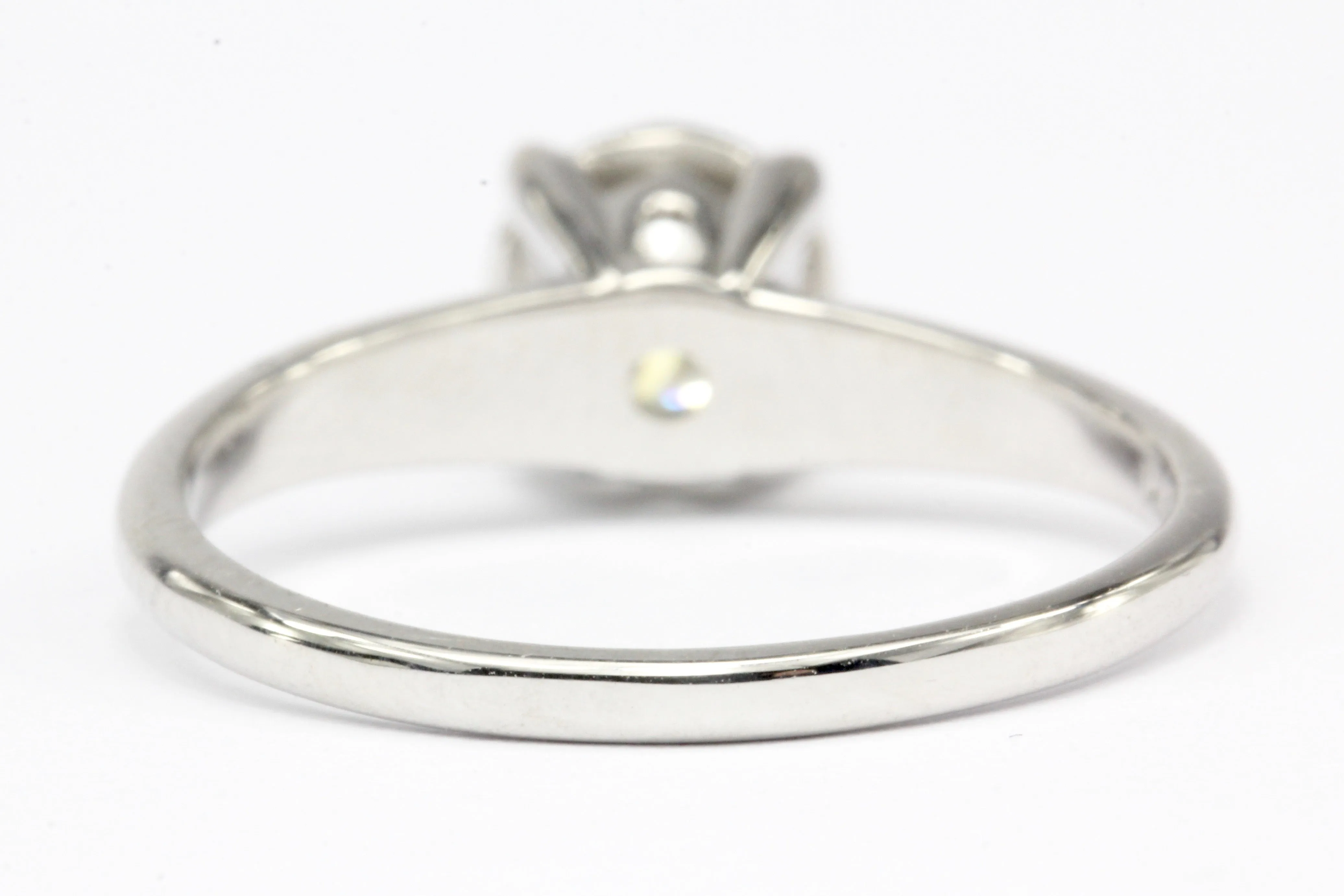 14K White Gold .45 CT Old European Cut Diamond Engagement Ring Size 7.5