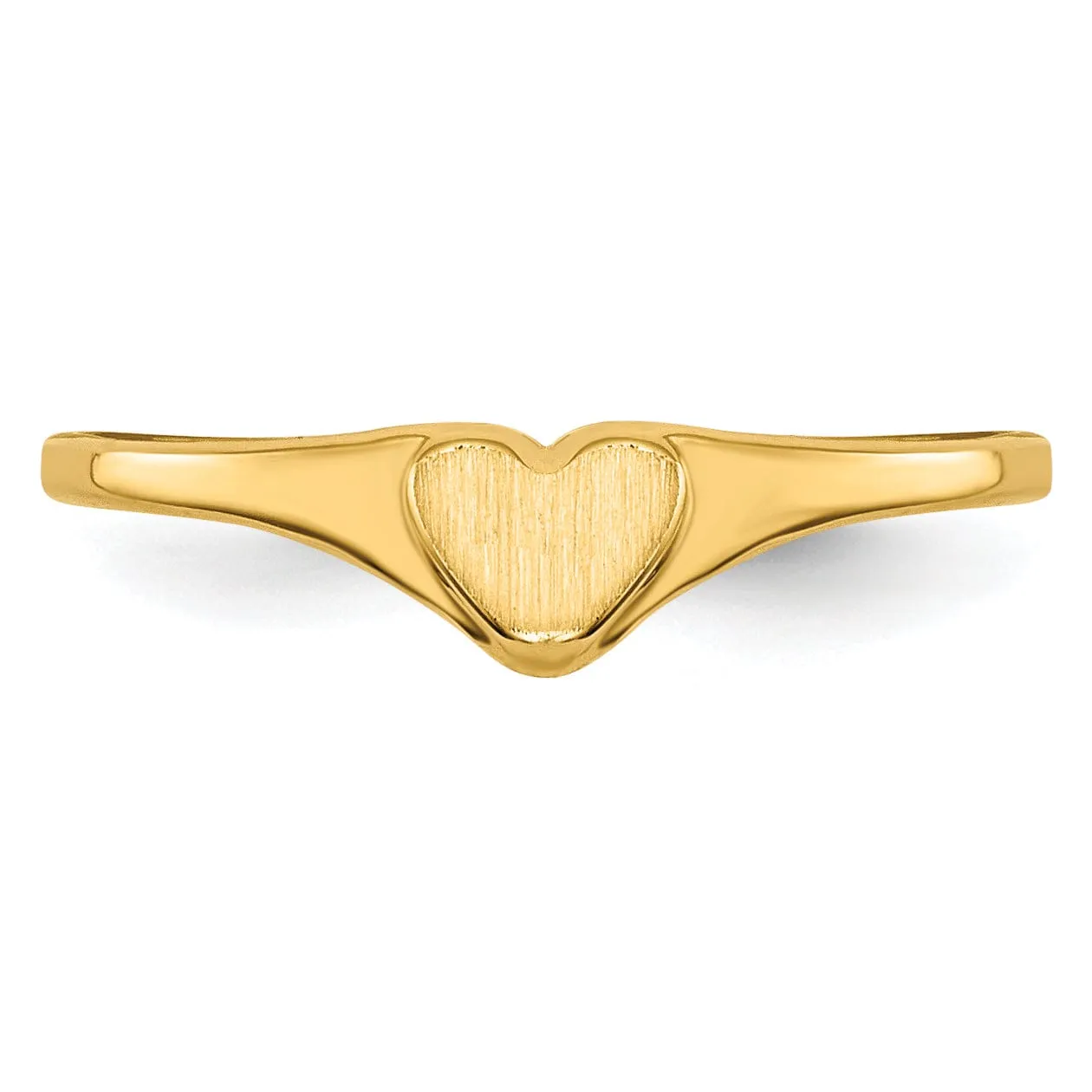 14k Yellow Gold Children's Heart Children's Ring