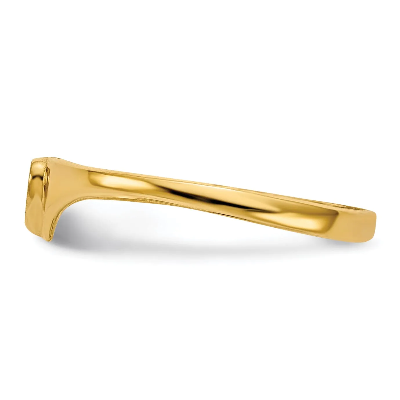 14k Yellow Gold Children's Heart Children's Ring