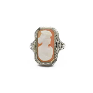 1920s Art Deco Cameo Ring