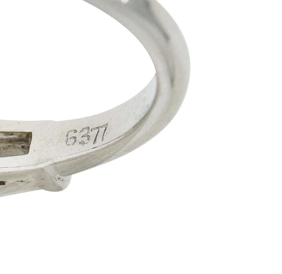 1950's Mid-Century 2.62 CTW Diamond Platinum Engagement Ring GIA