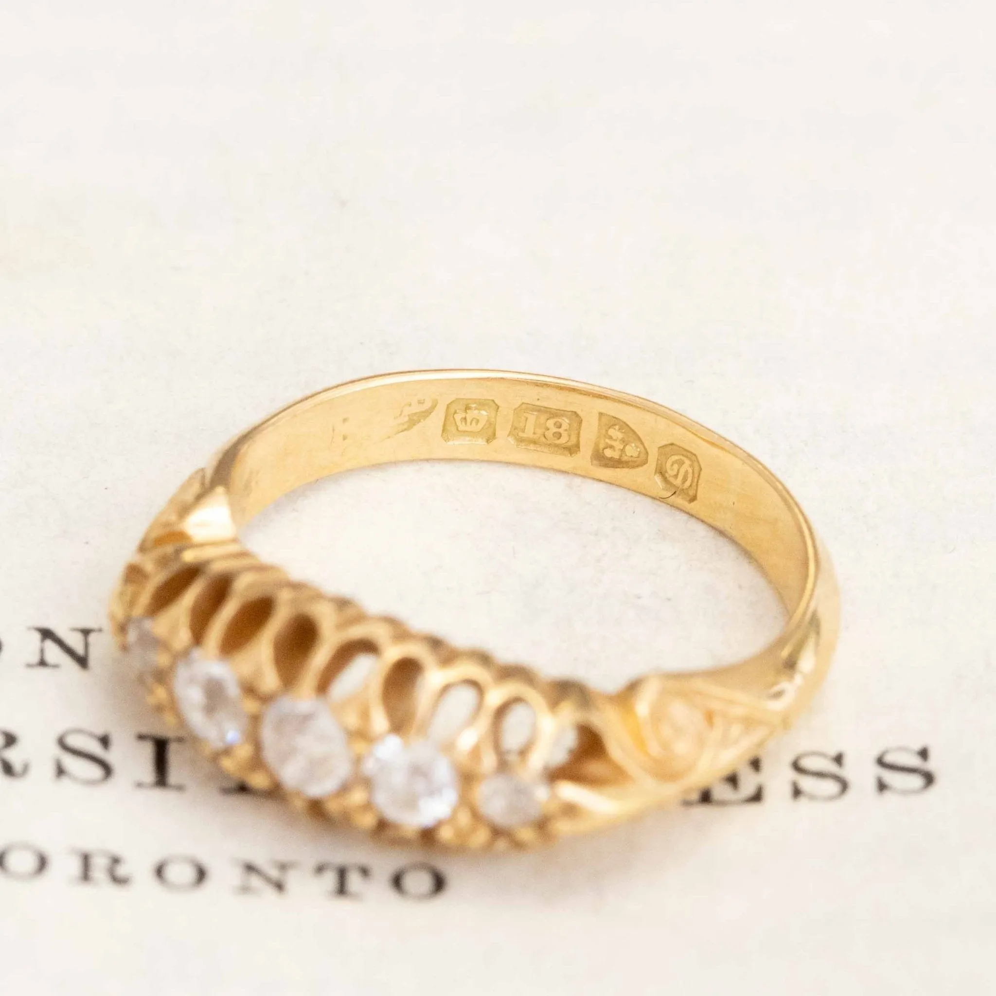 .29ctw Victorian Old European Cut Diamond Band