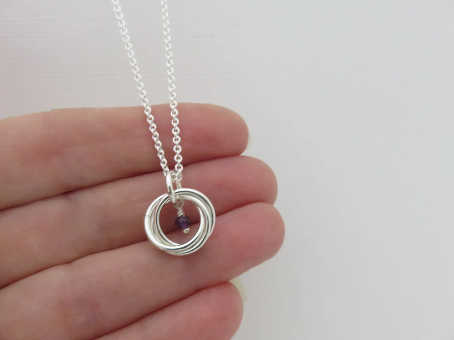 30th Birthday Necklace | Sterling Silver Birthstone Necklace | 30th Birthday Gift