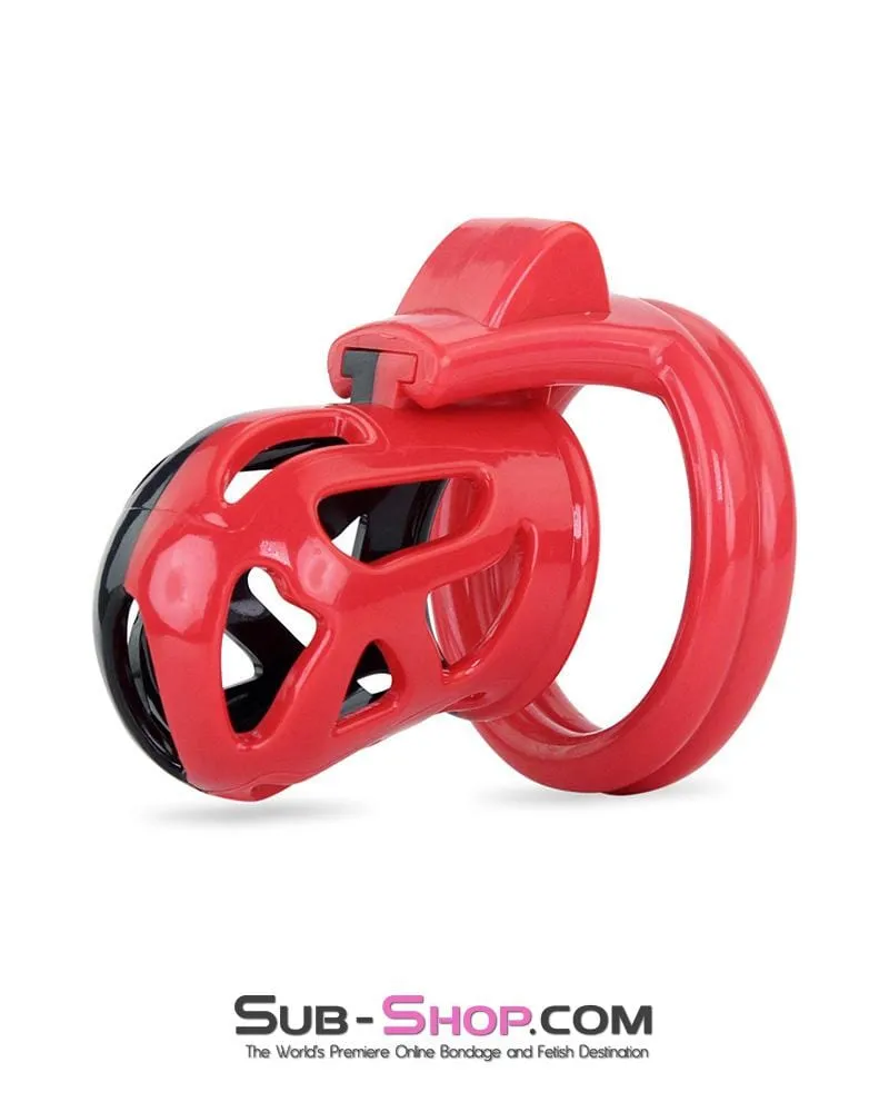 3445AE-SIS      Chastity Sissy Cocktease and Torment Sensation Cage High Security Locking Male Chastity Device