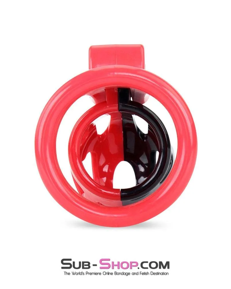 3445AE-SIS      Chastity Sissy Cocktease and Torment Sensation Cage High Security Locking Male Chastity Device
