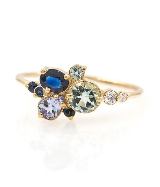 3pcs set Crystal Rings