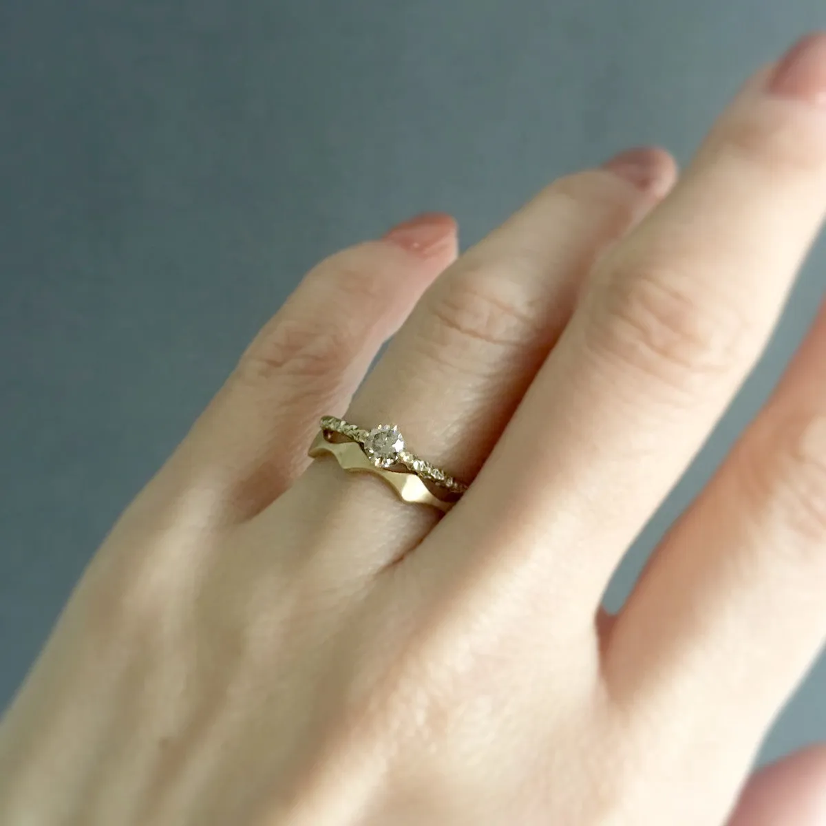 4mm Brown Diamond Homespun Solitaire Ring | R9004BR