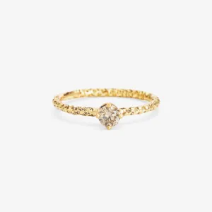 4mm Brown Diamond Homespun Solitaire Ring | R9004BR
