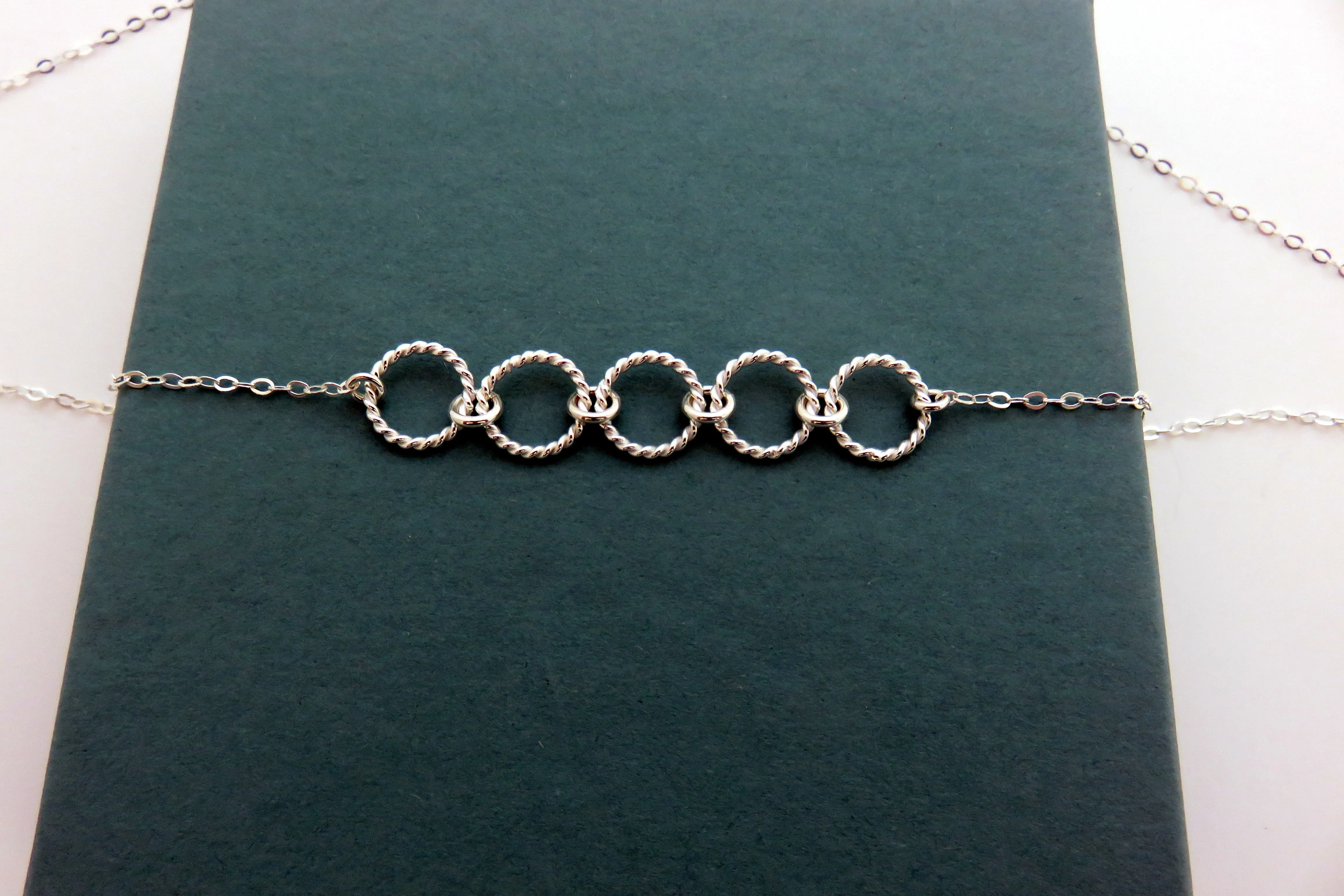 50th Birthday Gift | Five Rings Necklace | 50th Birthday Gifts for Women