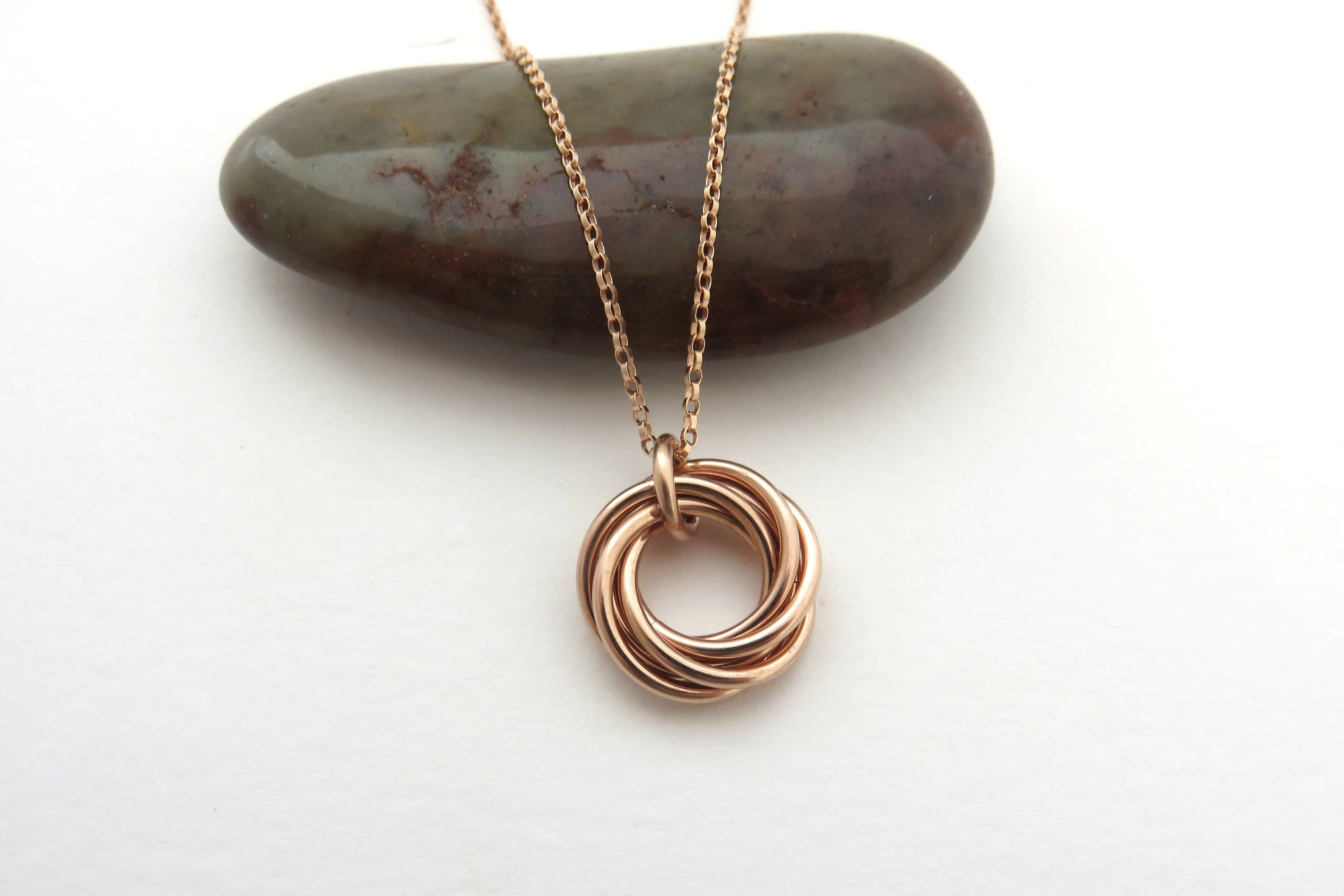 60th Birthday Gift for Women | Rose Gold Ring Necklace | 60th Birthday Gifts