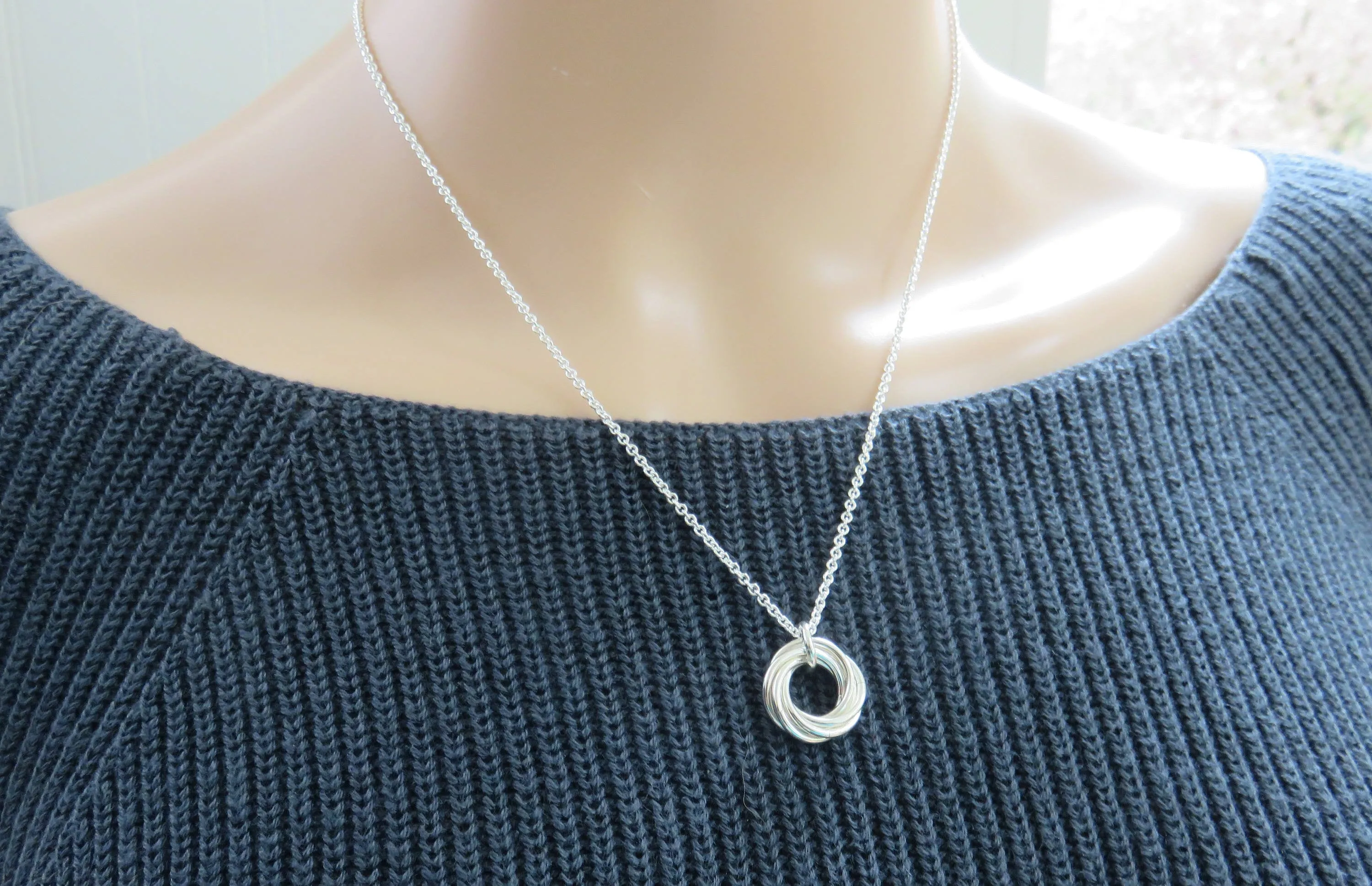 60th Birthday Gift for Women | Sterling Silver Birthday Necklace | 60th Birthday Gifts