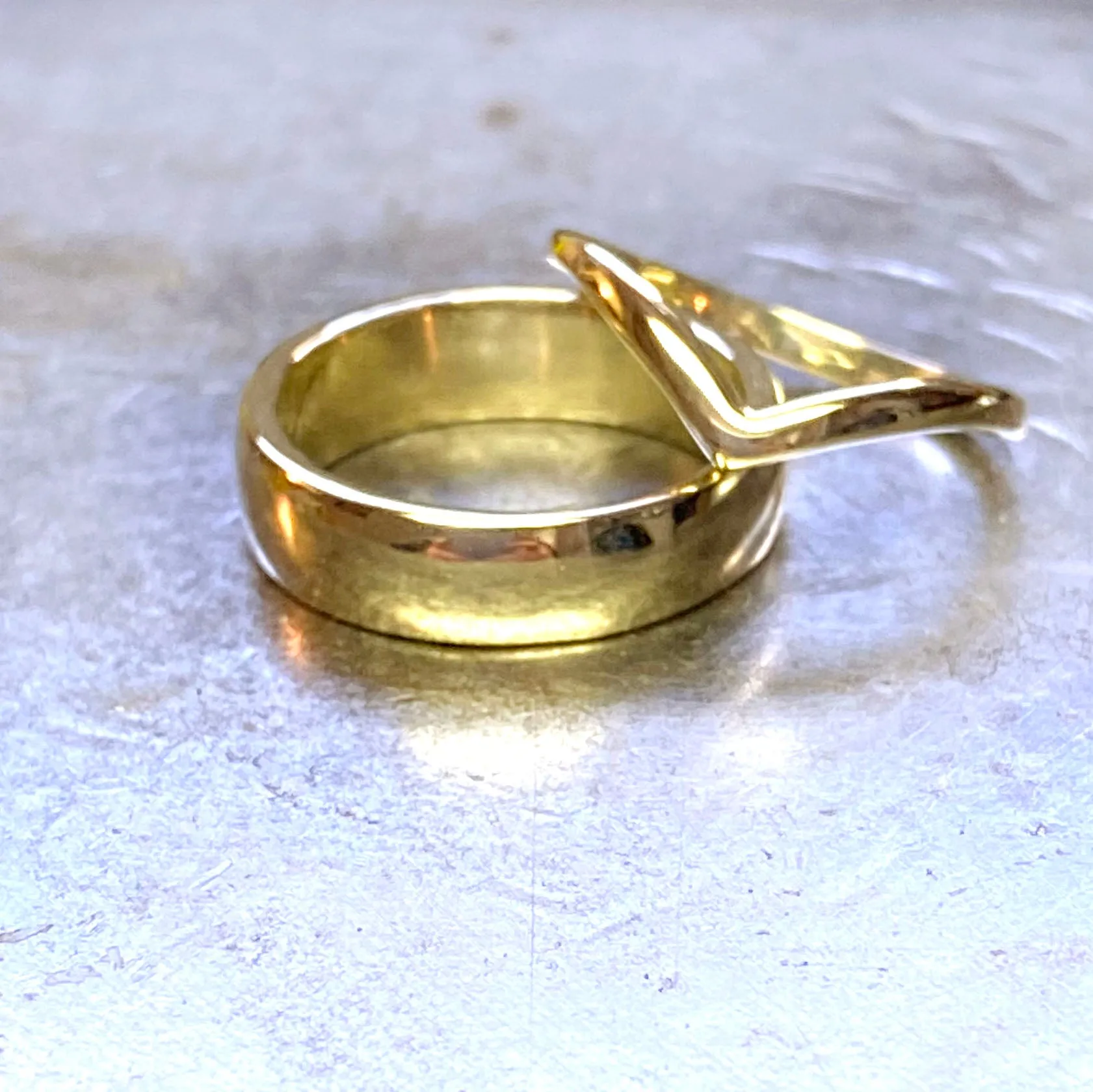 6mm Wide Wedding Band in Recycled Silver or Gold