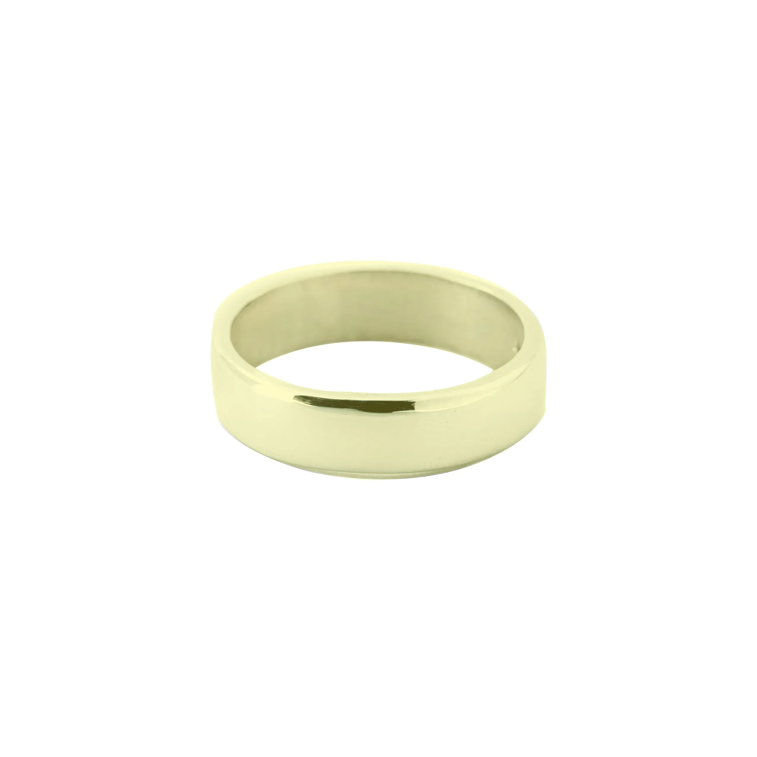 6mm Wide Wedding Band in Recycled Silver or Gold