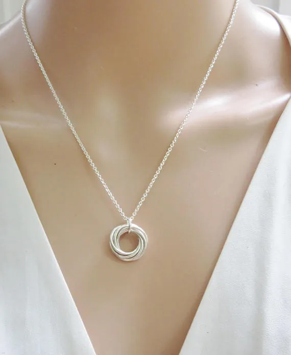 70th Birthday Gift | Sterling Silver Birthday Necklace | 70th Birthday Gifts for Women