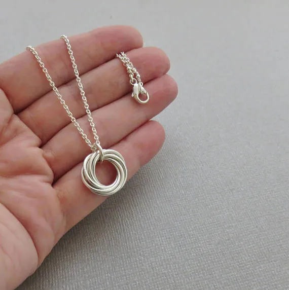 70th Birthday Gift | Sterling Silver Birthday Necklace | 70th Birthday Gifts for Women