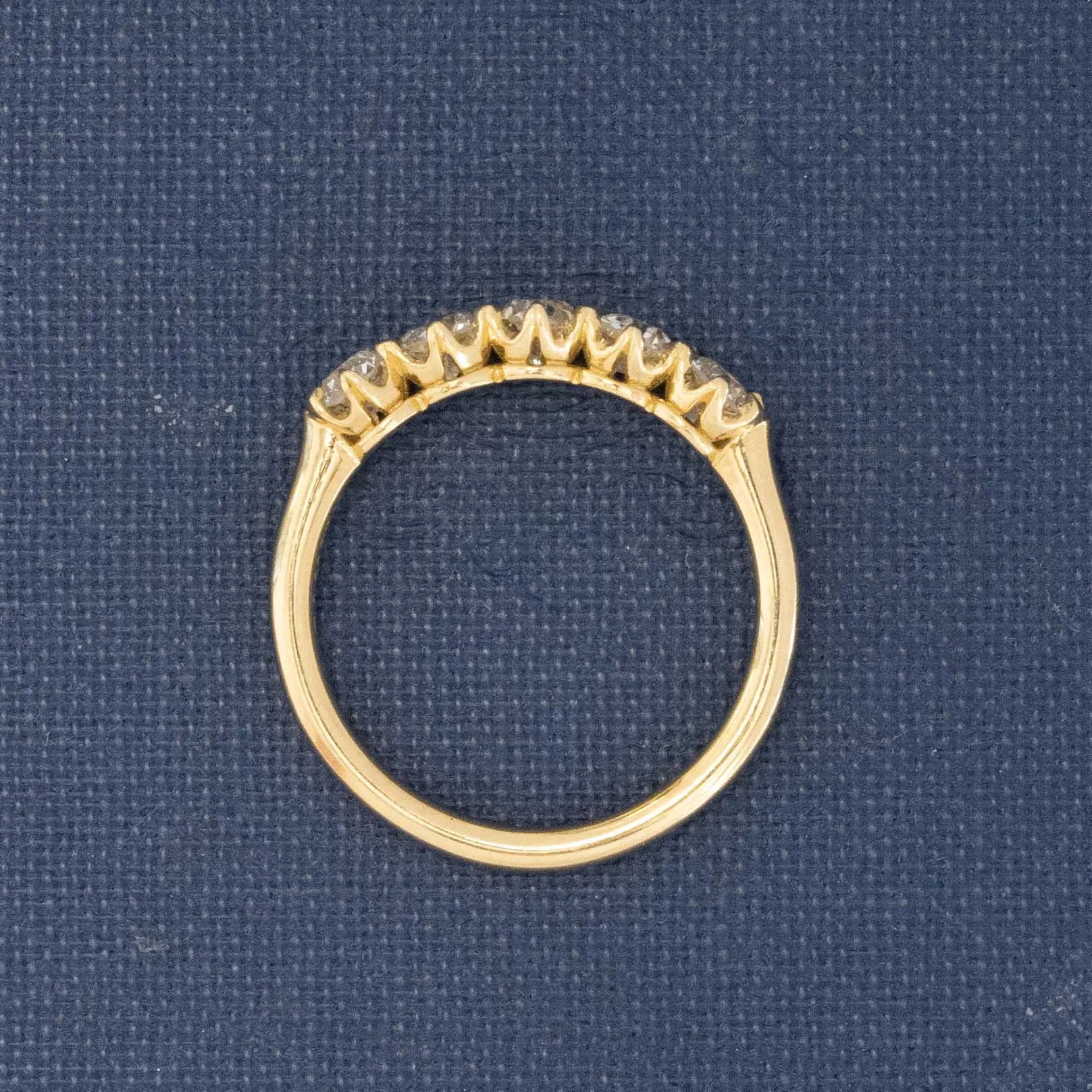 .80ctw Old European Cut Diamond 5-Stone Half-hoop Band