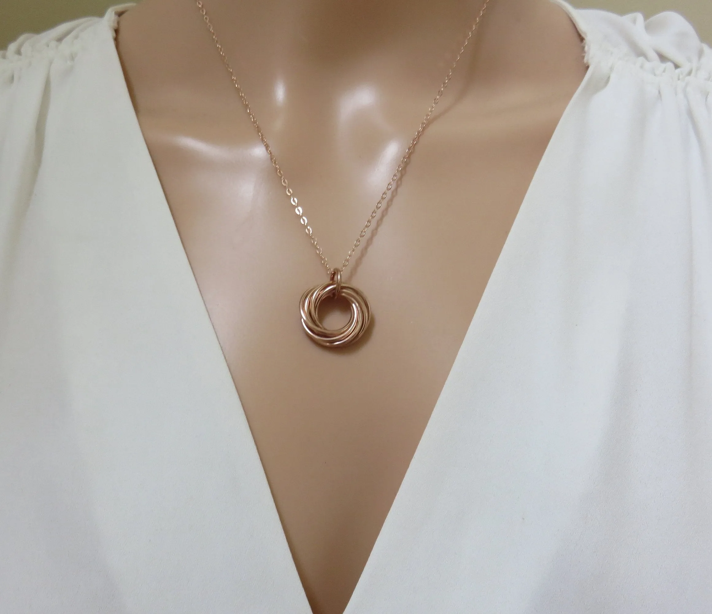 80th Birthday Gift | Rose Gold Necklace | 80th Birthday Necklace