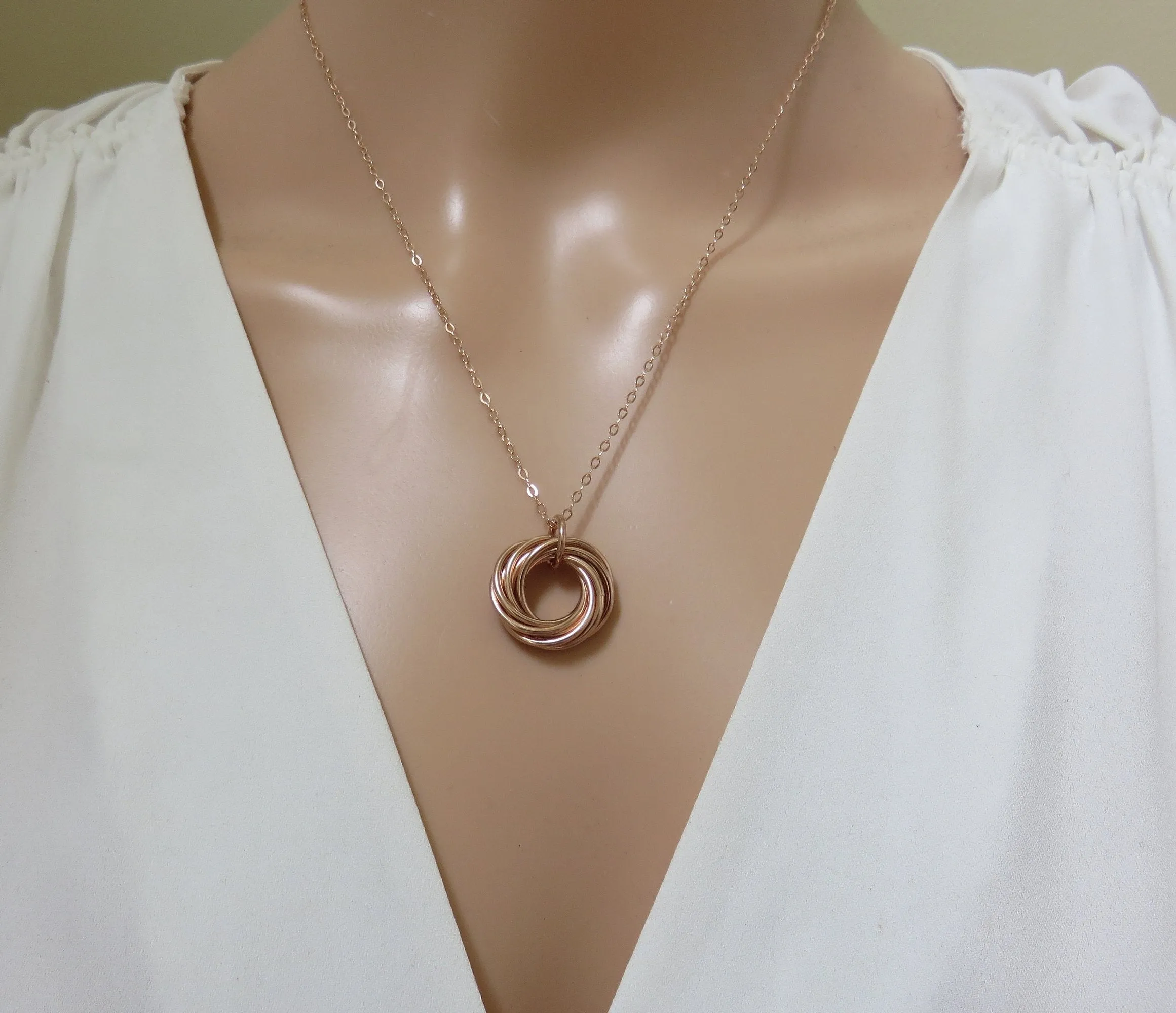 90th Birthday Gift for Women | Rose Gold Necklace | 90th Birthday Gifts