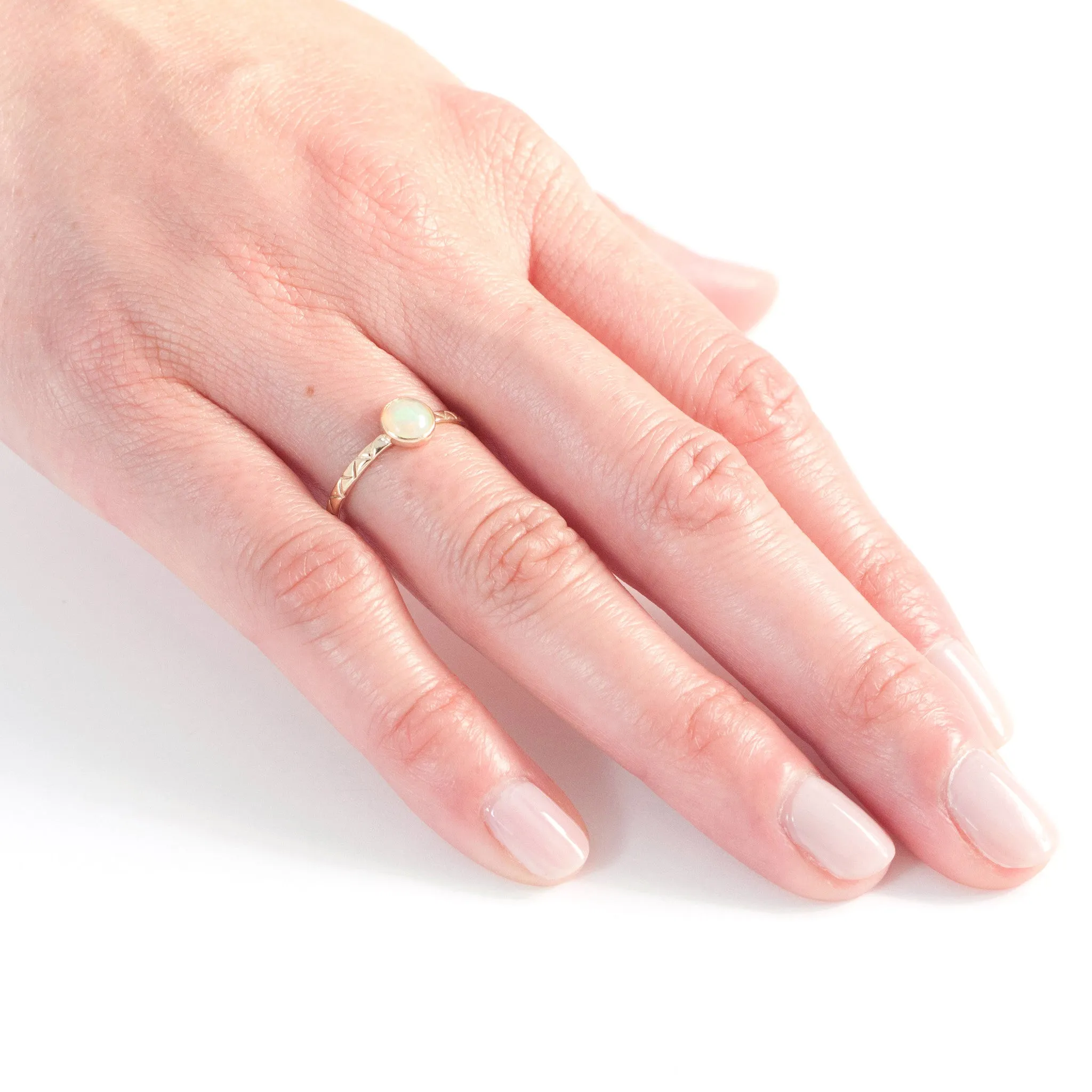 Agua Clara Opal Ring - Round