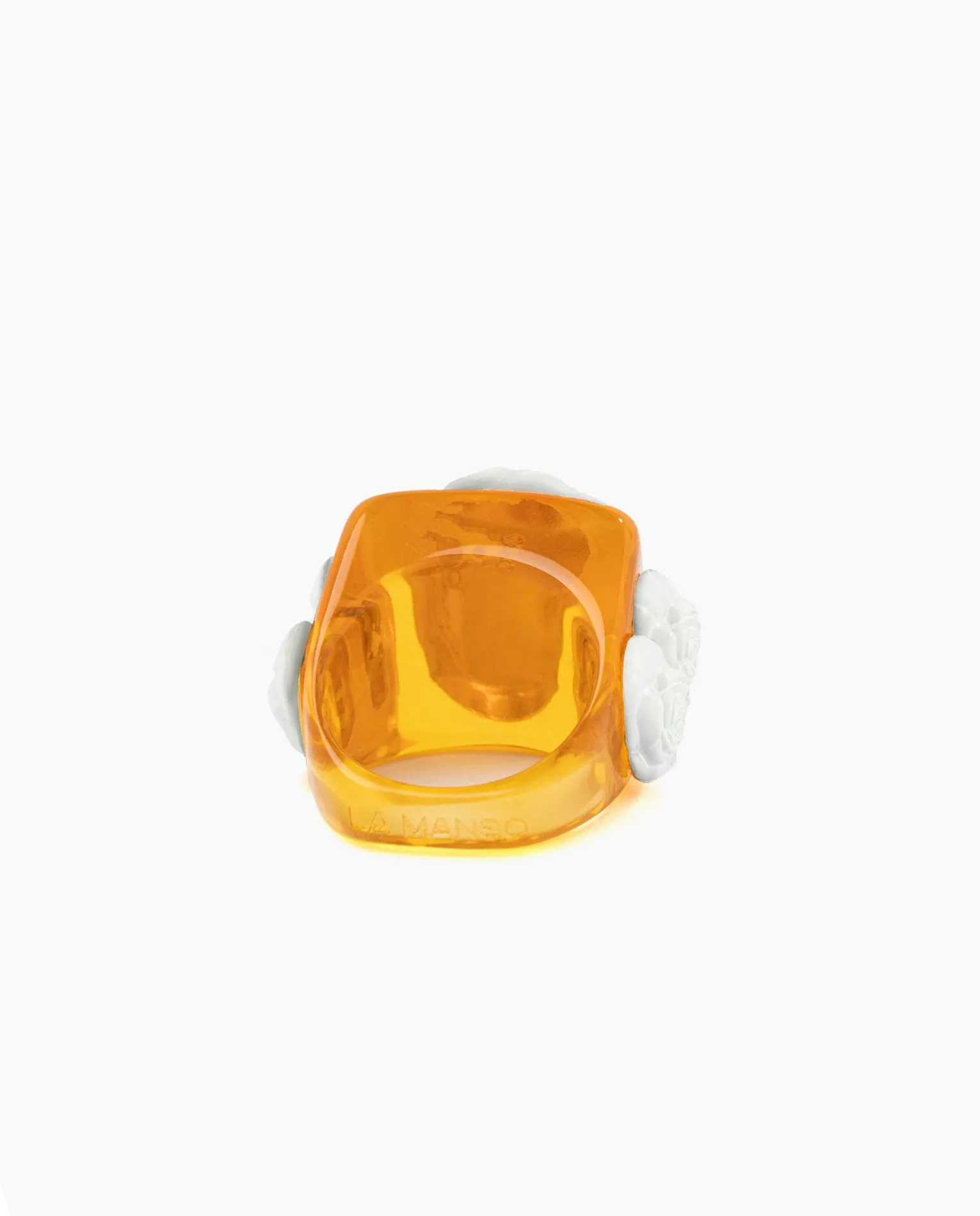 Amber on White Rosetón