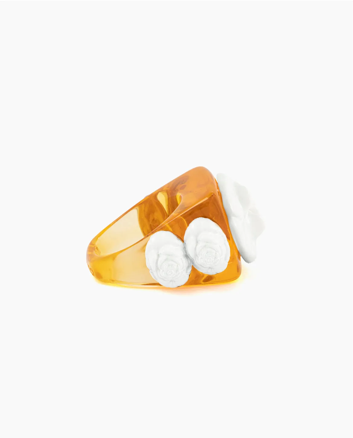Amber on White Rosetón