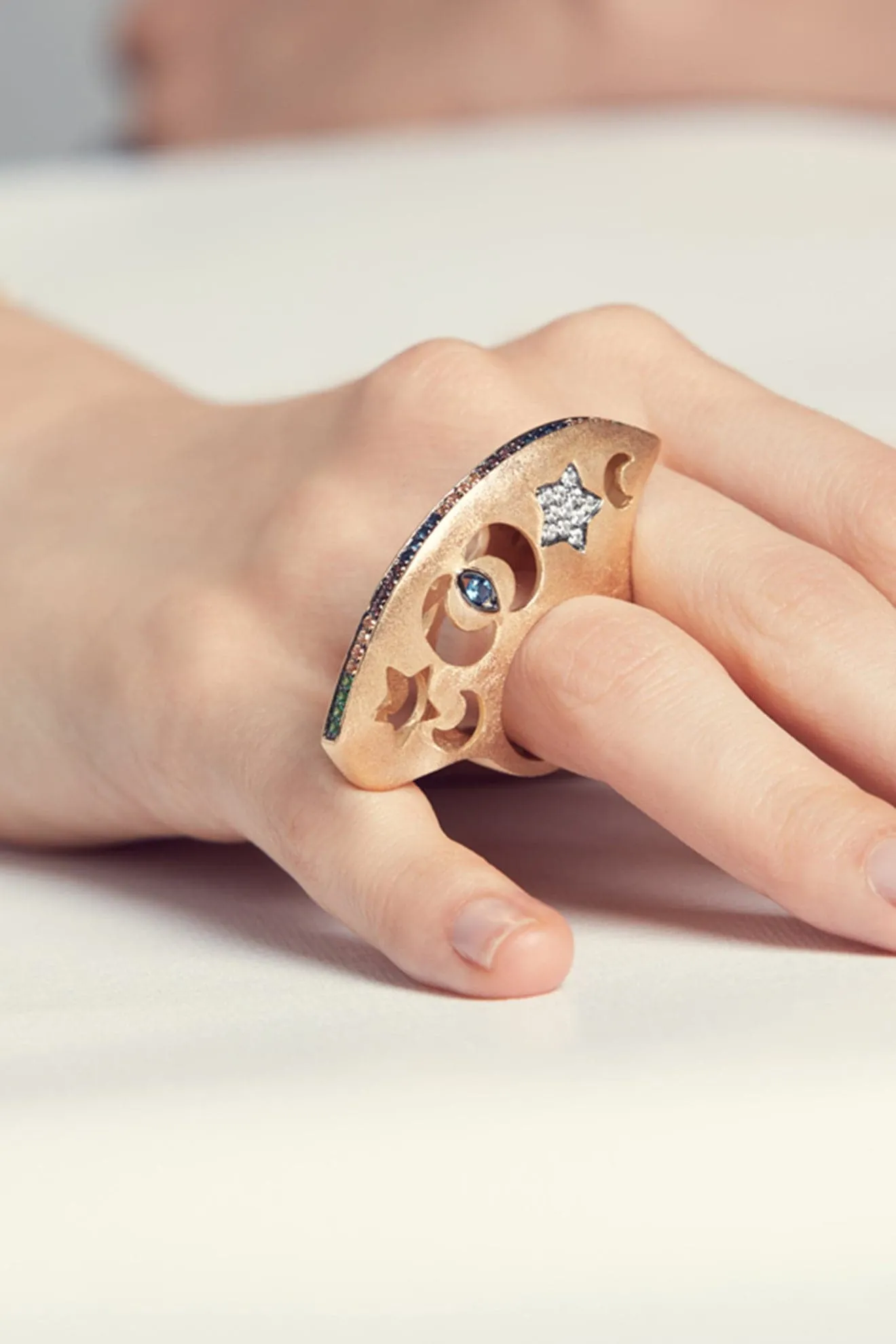 Ammanii The Heavely Dome Ring Vermeil Gold