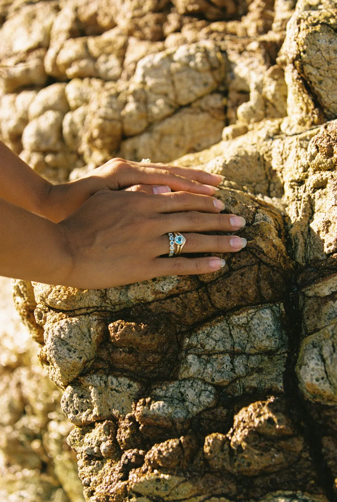 Aquamarine Eternity Band - Ring Size 6