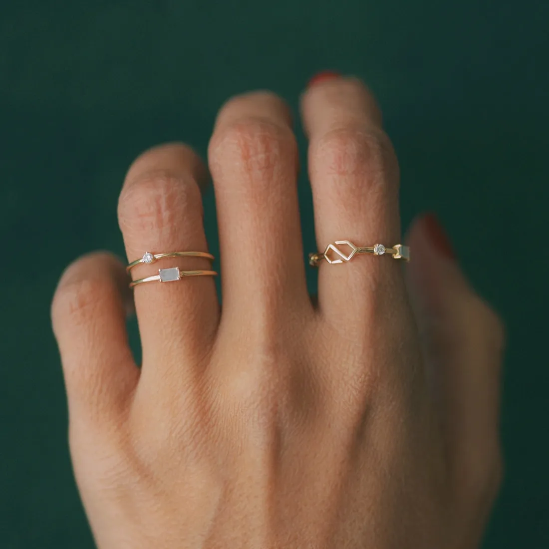 Arete Diamond Ring