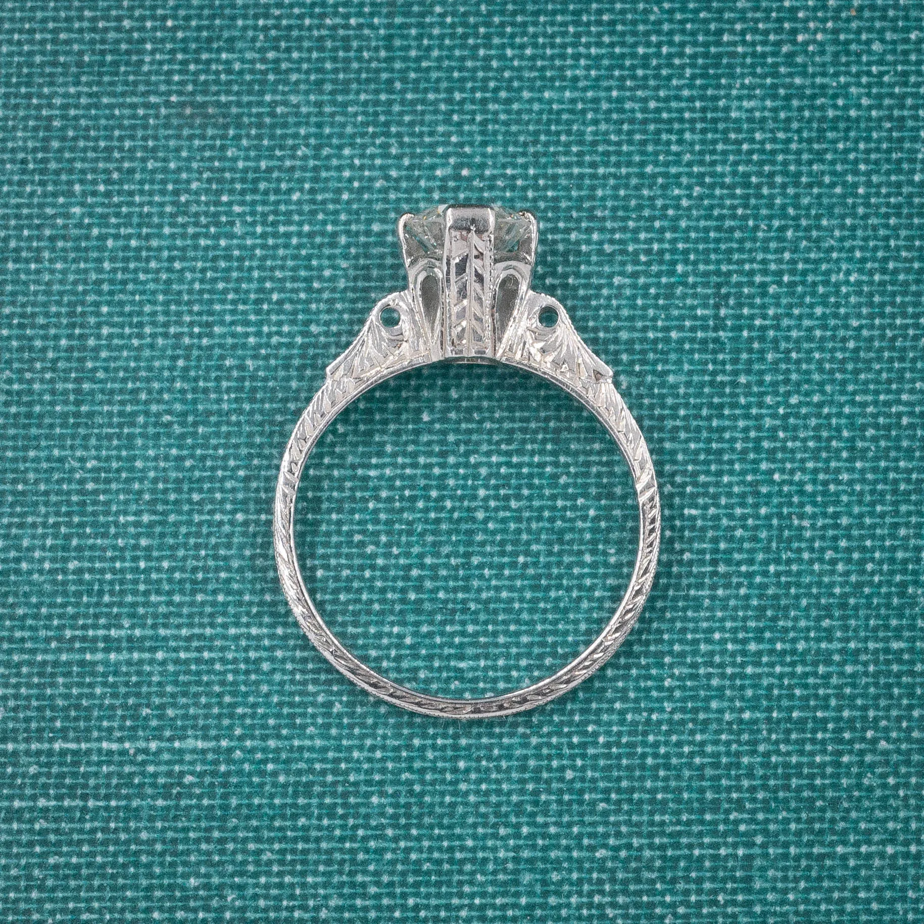Art Deco .73 Carat Antique Diamond Ring c1920