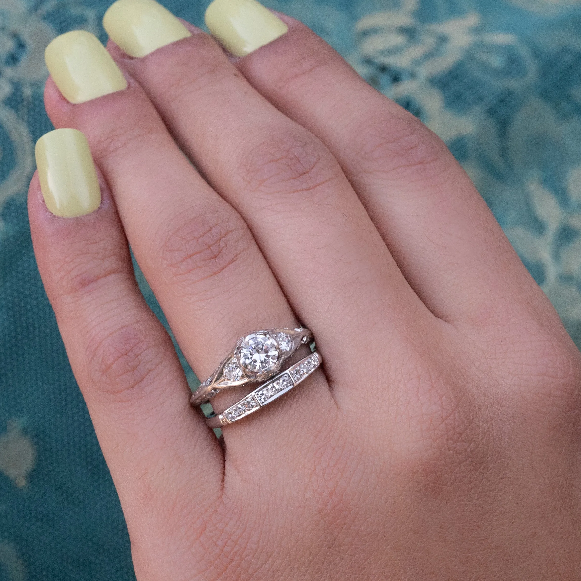 Art Deco Filigree Diamond Ring