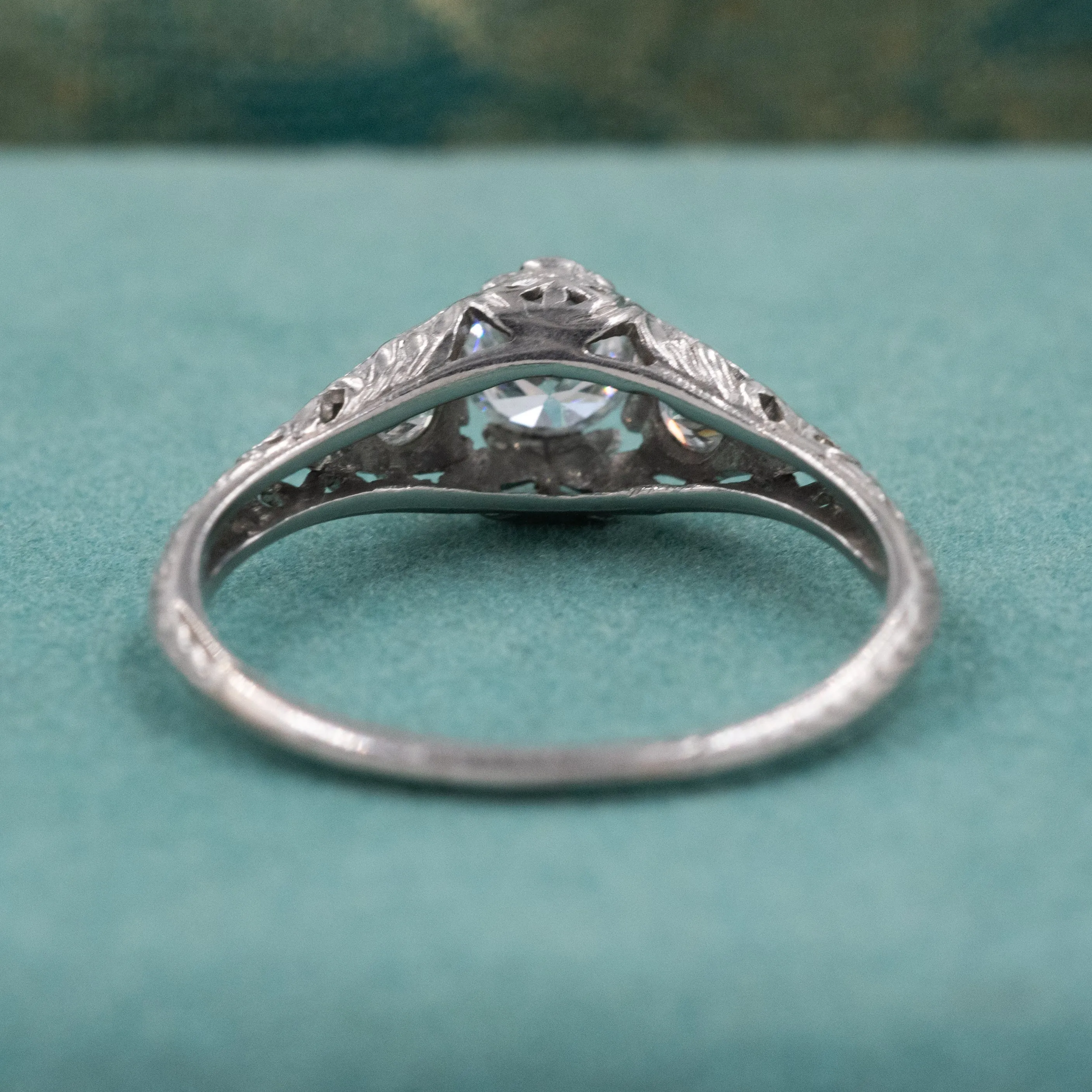 Art Deco Filigree Diamond Ring