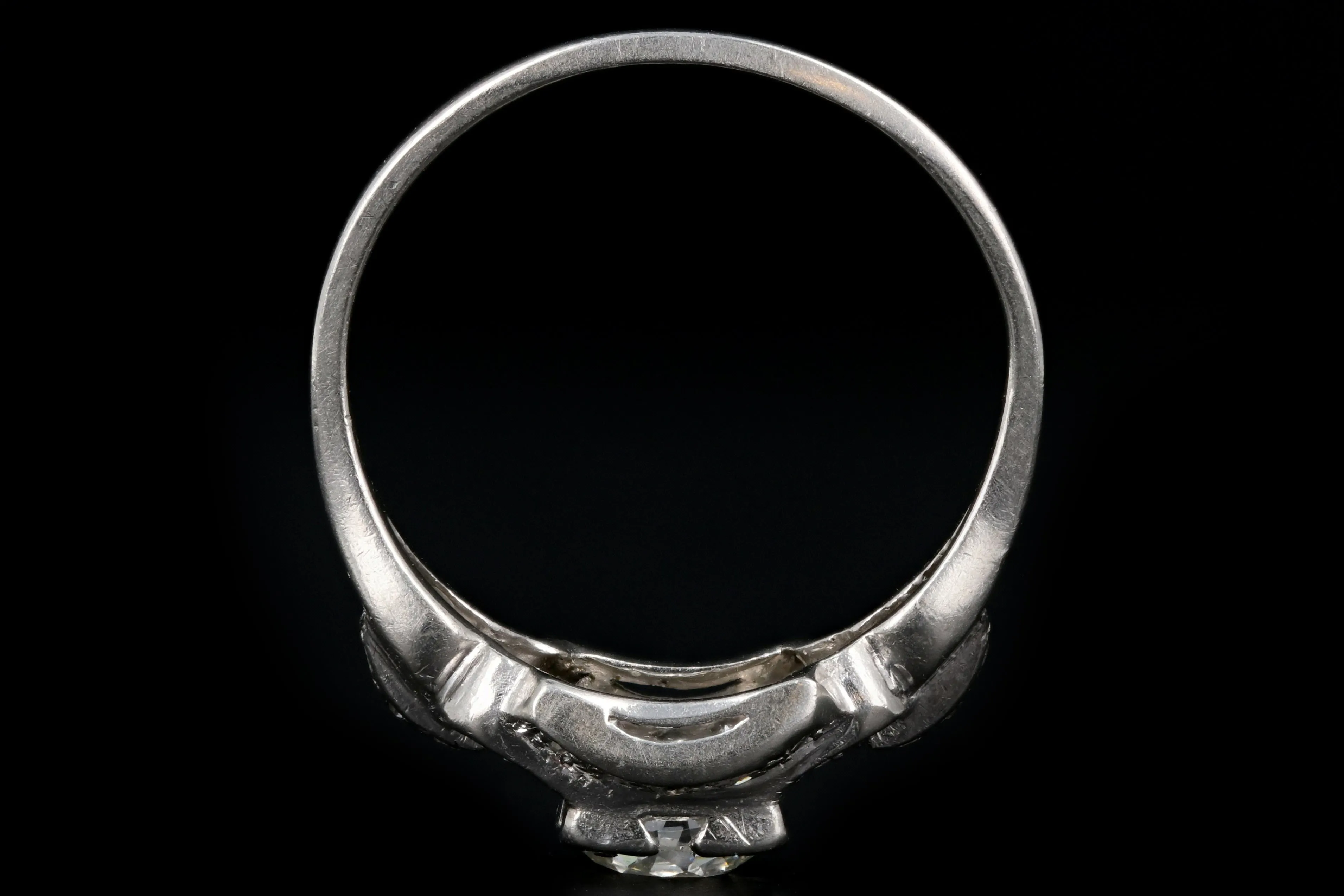Art Deco  Platinum G.C.& G Old European Cut Diamond Ring c.1920s