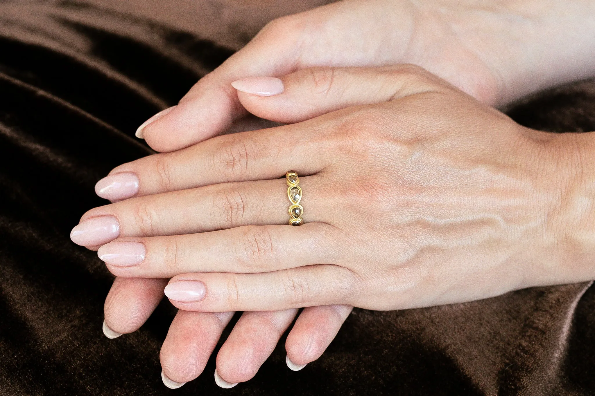 Autumn Diamond Cut Away Band
