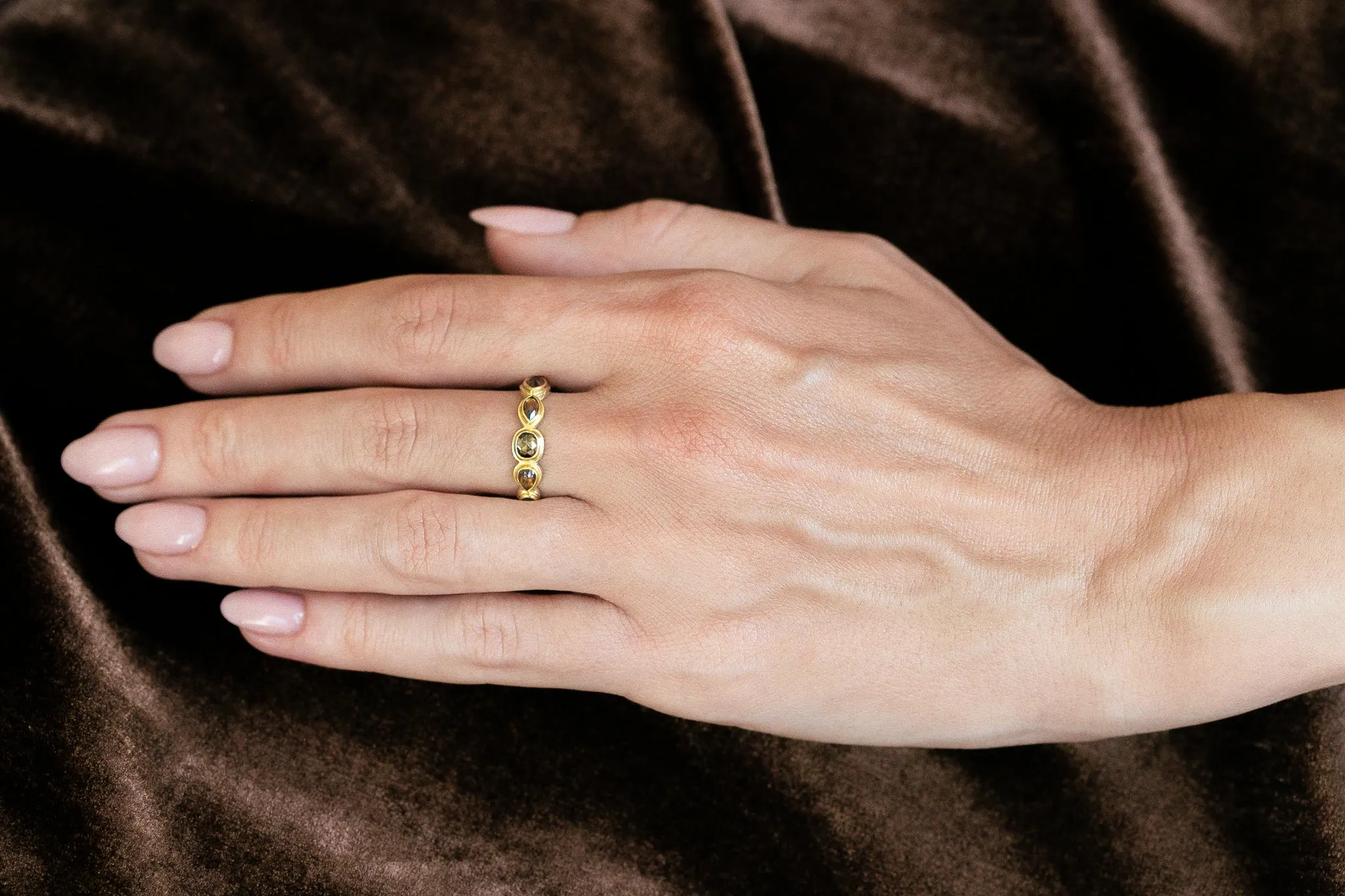 Autumn Diamond Cut Away Band