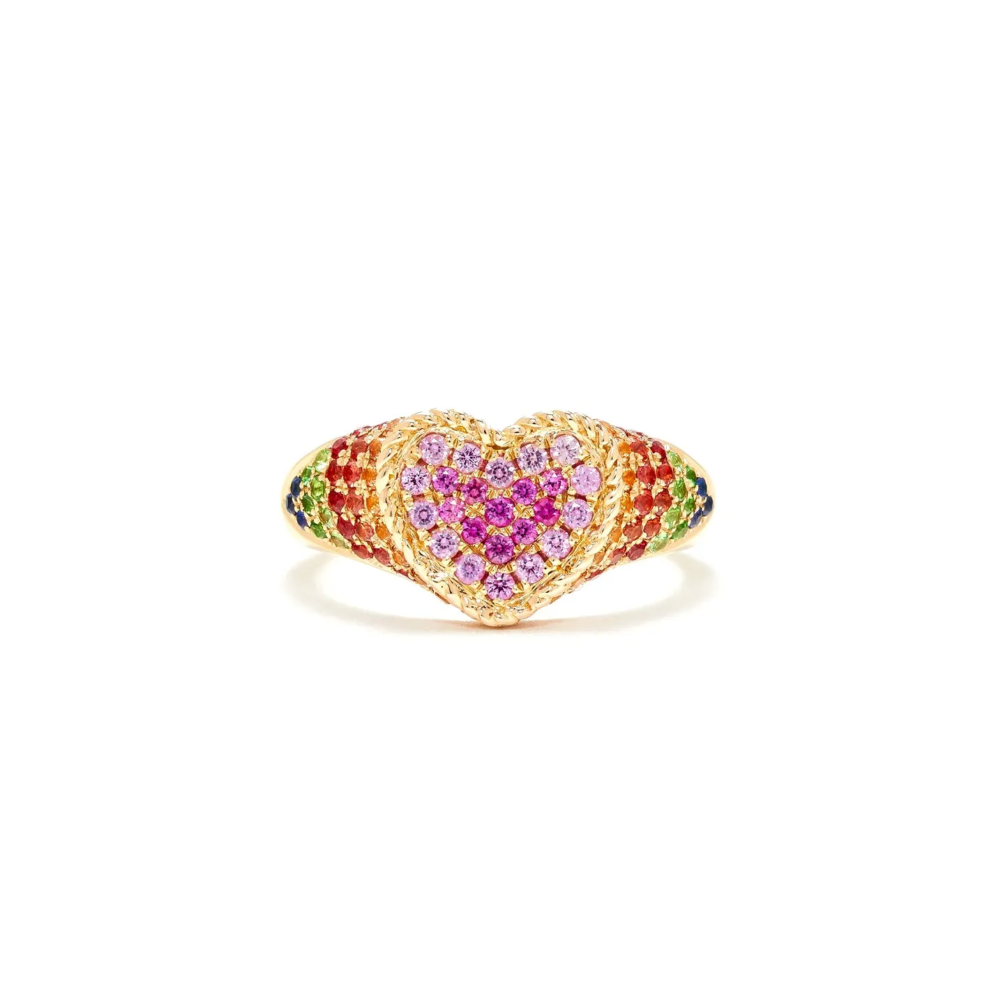 Baby Heart Rainbow Ring