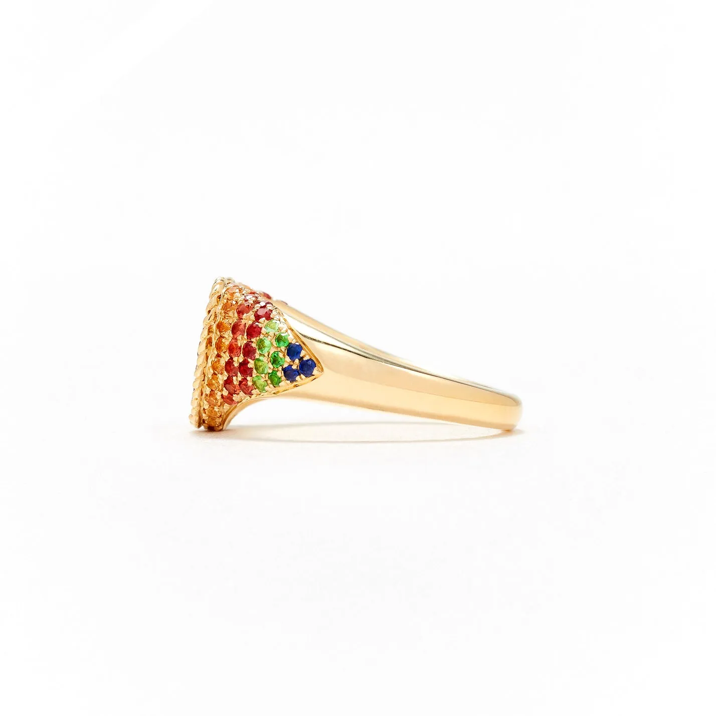 Baby Heart Rainbow Ring