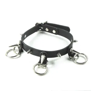 BCK-002  3/4" Choker w/ Short/Tall Spikes & O-Rings