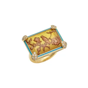 Being Golden Flower Ring