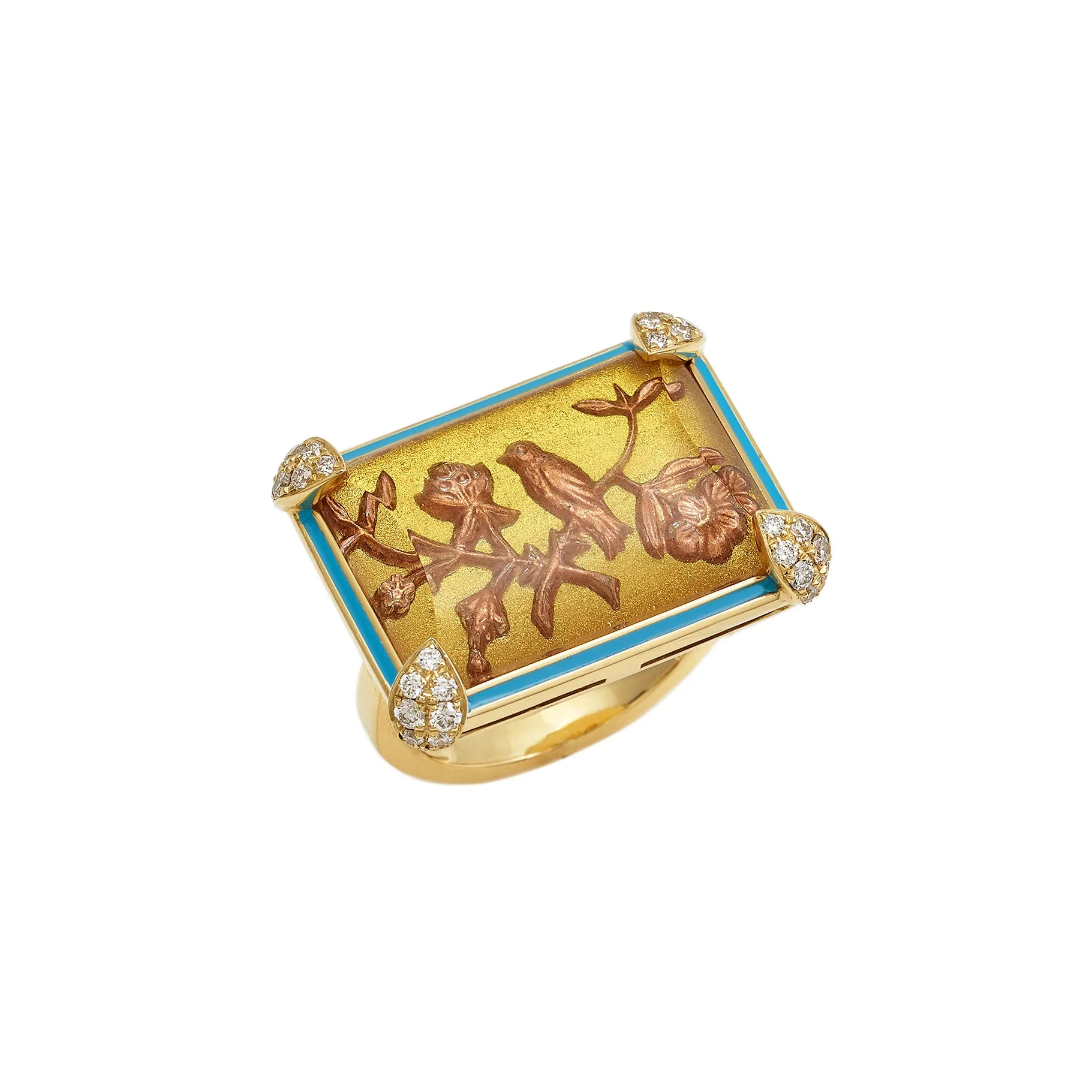 Being Golden Flower Ring