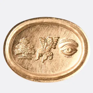 Bespoke "I Love You" Rebus Puzzle Signet Ring