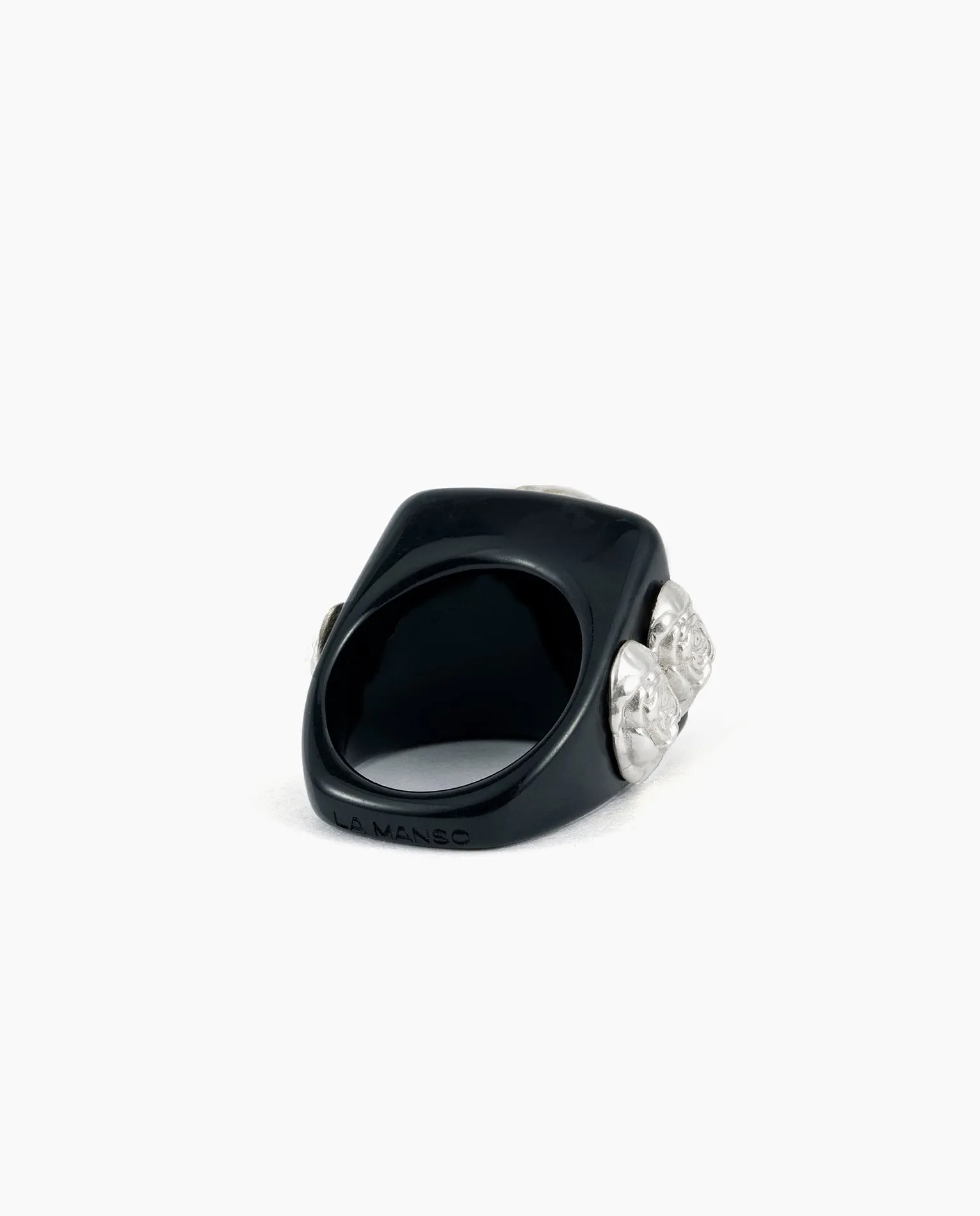 Black on Silver Rosetón
