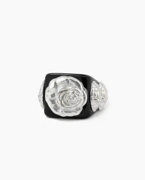 Black on Silver Rosetón