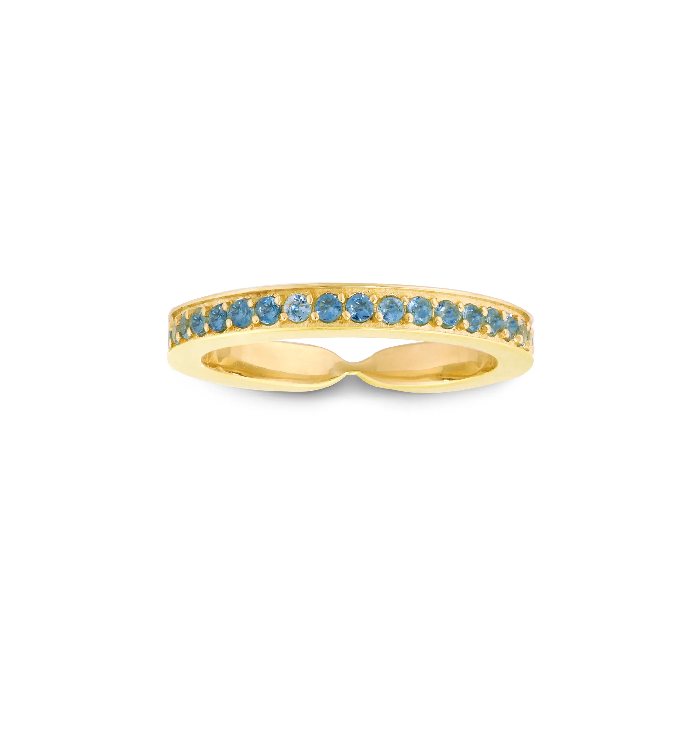 Blue Diamond Goddess Wrap Ring